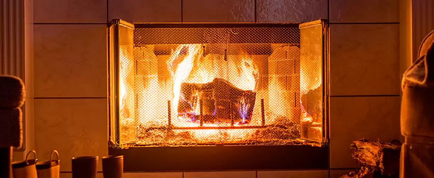 Mendota Hearth Landscape Fireplace Installation in Morganton, North Carolina